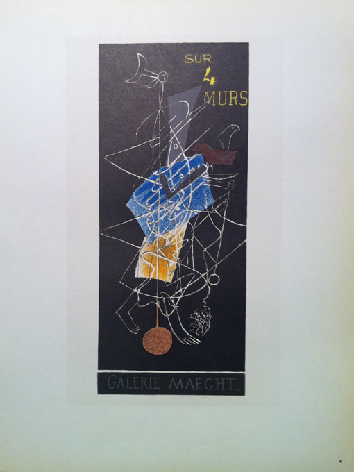 Georges Braque - Sur 4 Murs -  Galerie Maeght - Mourlot Lithograph (1959)