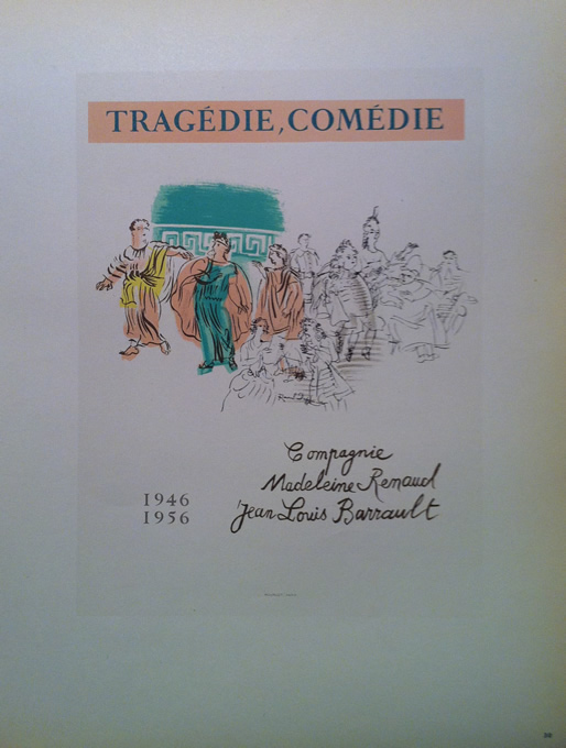 Raoul Duffy - Tragedie Comedie - Mourlot lithograph - 1959ot lithograph - 1959