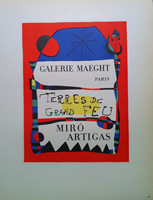 Joan Miro - Terres De Grand Feu - Galerie Maeght - Mourlot Lithgograph - 1959