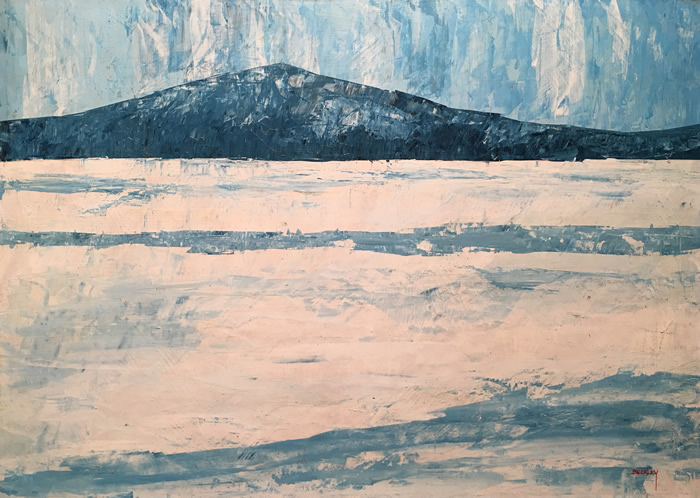 Allan Beckley - Winter Landscape - Oil On Board