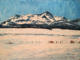 Allan Beckley - Winter Landscape - Oil On Board