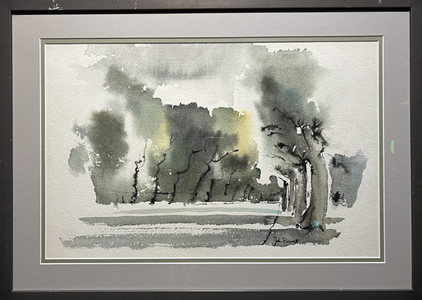 John Bennett - Watercolour -  Boulevard Maillot (Paris)