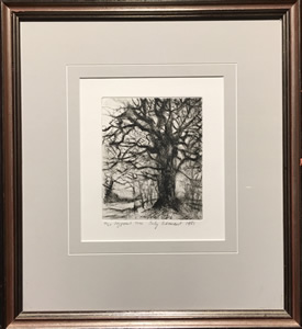 Judy Bermant - Drypoint Etching - Tree