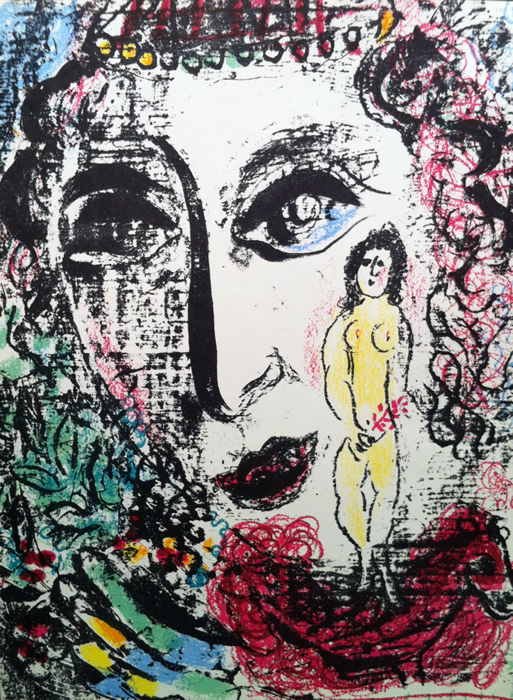 Marc Chagall - Apparition At The Circus - Original lithograph (Mourlot)