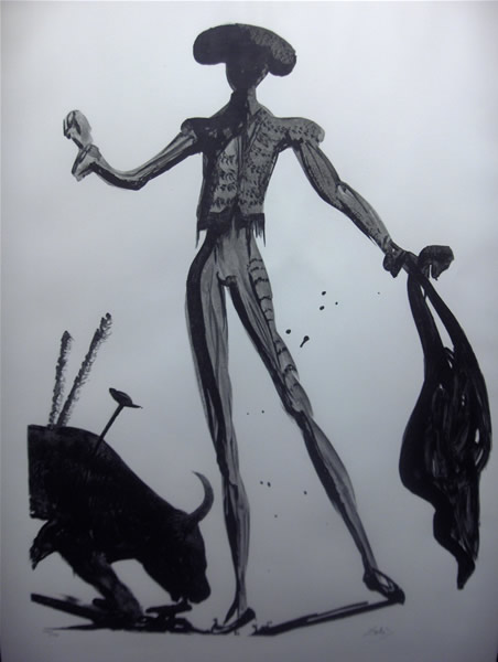 Salvador Dali - S/N Lithograph - Torero Noir