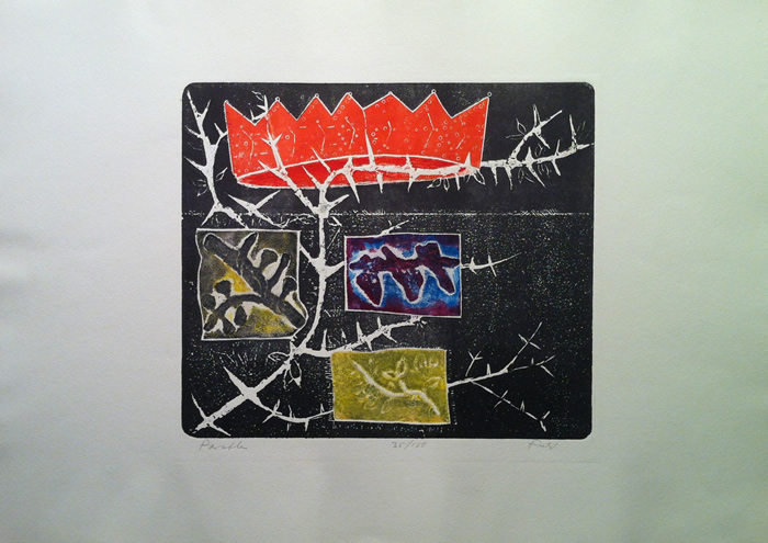 Saul Field - Intaglio Relief Print - Parable Of The Trees - Themes From The Old Testament portfolio
