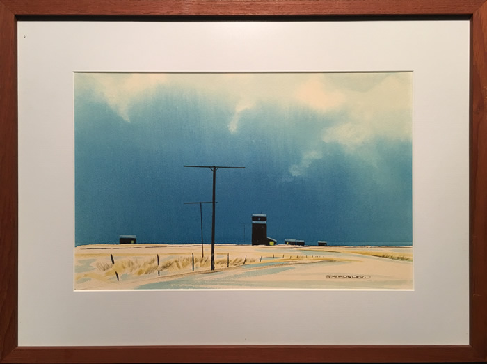 Robert Newton Hurley - Watercolour - Prairie Landscape