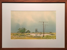 Robert Newton Hurley - Watercolour - Prairie Landscape