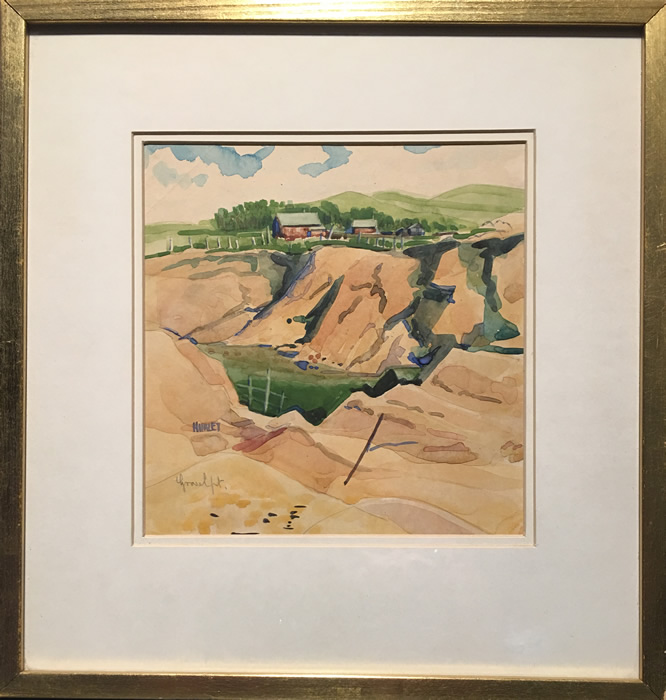 Robert Newton Hurley - Watercolour - Gravel Pit