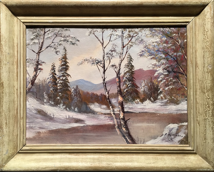 Paul Hyttinen - Oil On Board - Winter Landscape