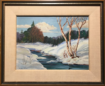 Dorothy McKay - Oil On Board - Winter Landscape
