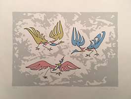 Norman Mclaren - S/N Serigraph - Birds