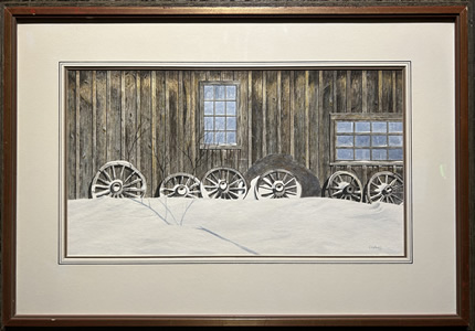 Conrad Mieschke - Watercolour - Wagonwheels (1974)