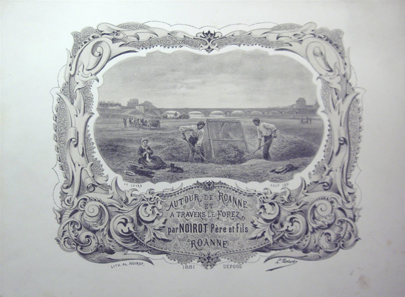 Louis and Emile Noirot - Lithograph - 19th Century France - Roanne