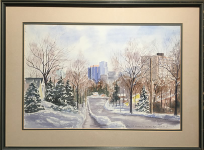 Martin Zimmer - Watercolour - View Of London, Ontario